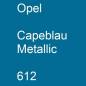 Preview: Opel, Capeblau Metallic, 612.